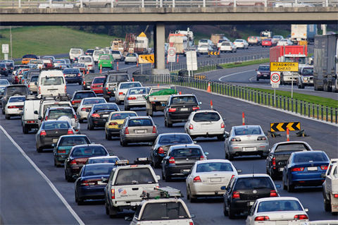 Traffic along Peninsula Highway